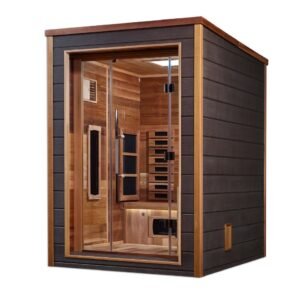 Golden Designs “Nora” 2 Person Outdoor-Indoor PureTech™ Hybrid Full Spectrum Sauna